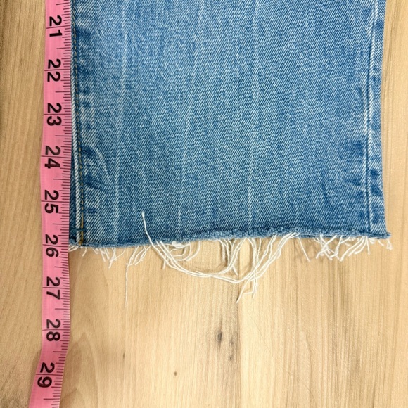 Abercrombie & Fitch The Boyfriend Mid Rise Jeans Denim Medium Distressed Wash - Picture 10 of 10